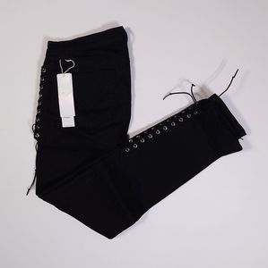 Hudson Black Midrise Super Skinny Jeans